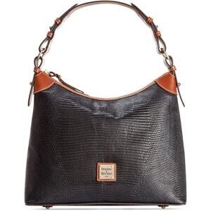 Dooney & Bourke Lizard Embossed Hobo Handbag Purse Shoulder